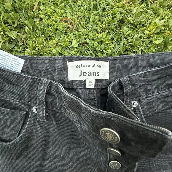Reformation Cynthia High Rise Straight Jeans Size 30 - Picture 2 of 3